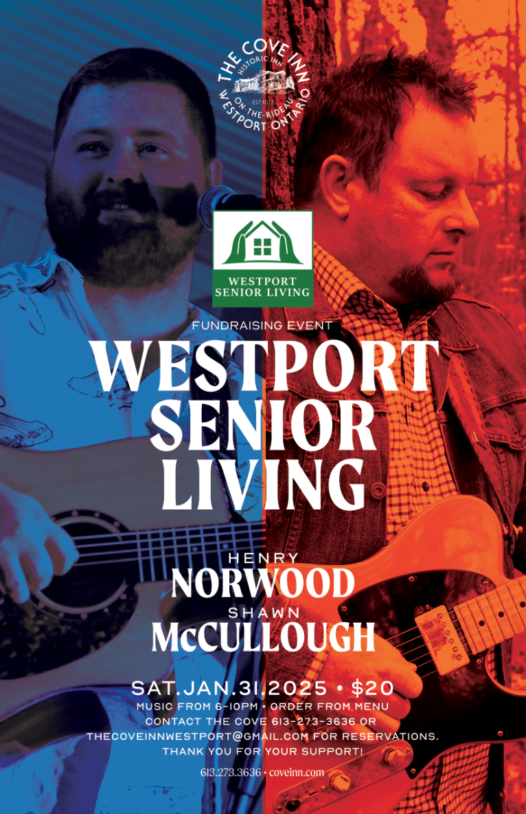 Westport Senior Living Fundraiser: Henry Norwood, Shawn McCullough @ The Cove Inn Jan 31 2026 - May 2nd @ The Cove Inn