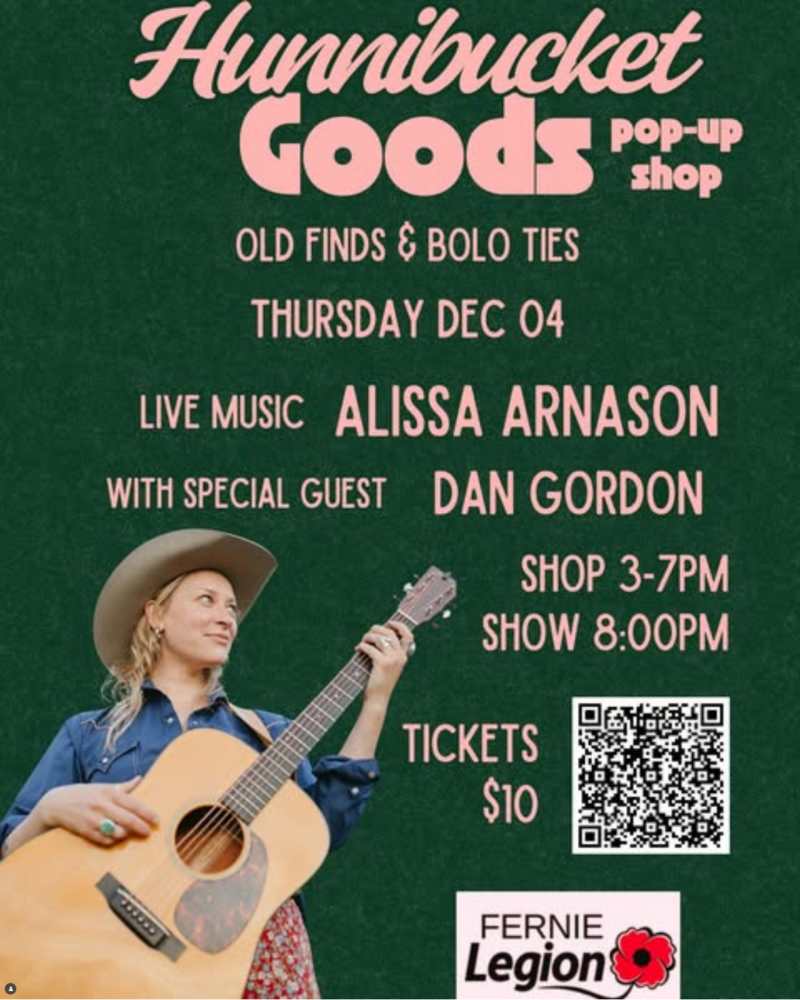 Hunnibucket Good Pop-up Shop - May 9th @ Fernie Legion