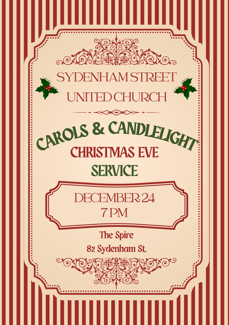 Carols & Candlelight: A Christmas Eve Service with Sydenham Street United Church - May 7th @ The Spire