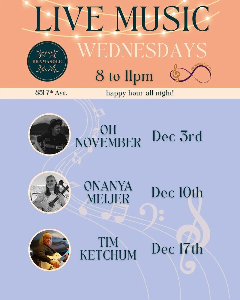 Live music Wednesdays @ Bramasole: Tim Ketchum - May 16th @ Bramasole Restaurant