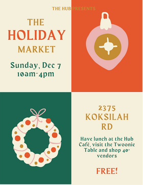 The Hub Holiday Market - Jun 13th @ The HUB at Cowichan Station