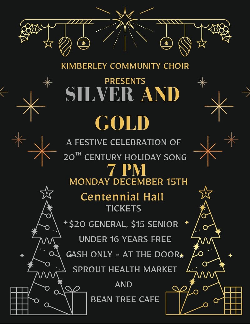 Silver and Gold: A Festive Celebration of 20th Century Holiday Song - May 6th @ Centennial Hall