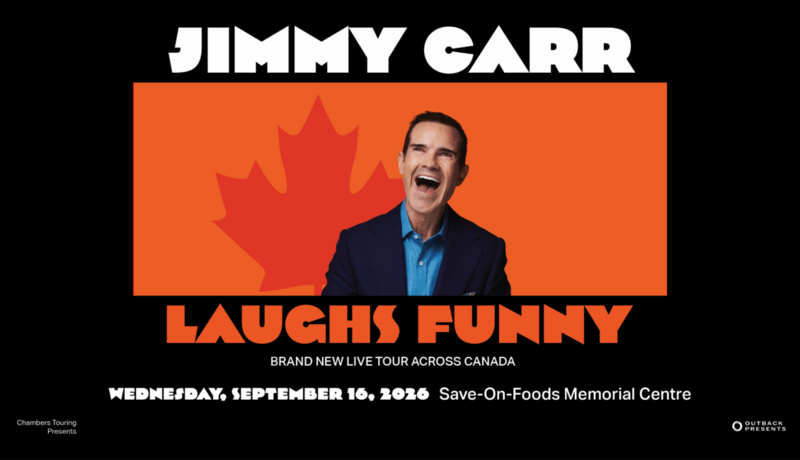 Jimmy Carr - May 6th @ Save-On-Foods Memorial Centre