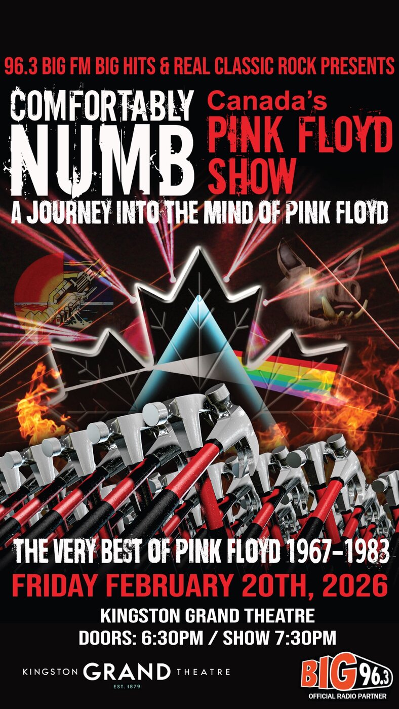 Canada's Pink Floyd Show: Comfortably Numb @ Kingston Grand Theatre Feb 20 2026 - Jun 13th @ Kingston Grand Theatre