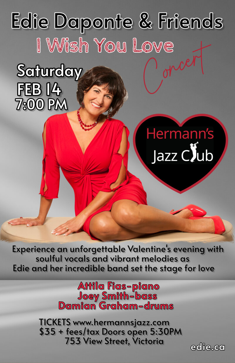 Edie Daponte & Friends: I Wish You Love - Jun 15th @ Hermann's Jazz Club