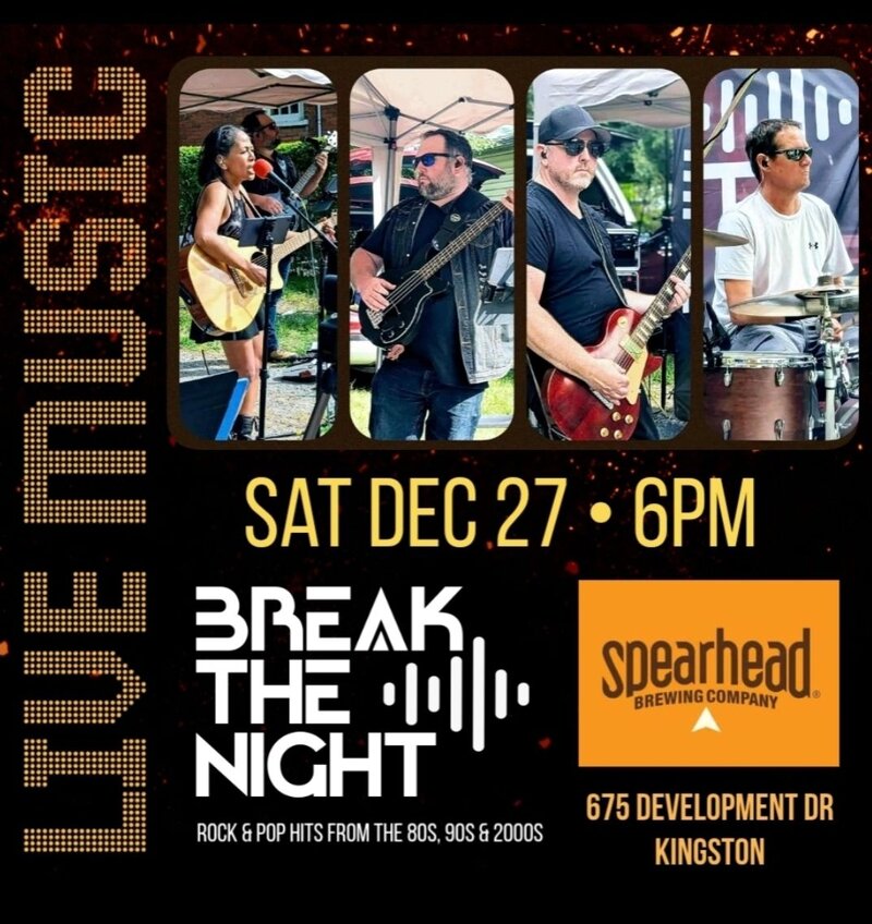 Break The Night @ Spearhead Brewery Dec 27 2025 - May 31st @ Spearhead Brewery