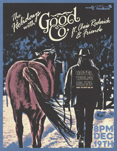 Good Co., Painted Moons, Mike Rapkins @ Hotel Wolfe Island Dec 19 2025 - May 6th @ Hotel Wolfe Island