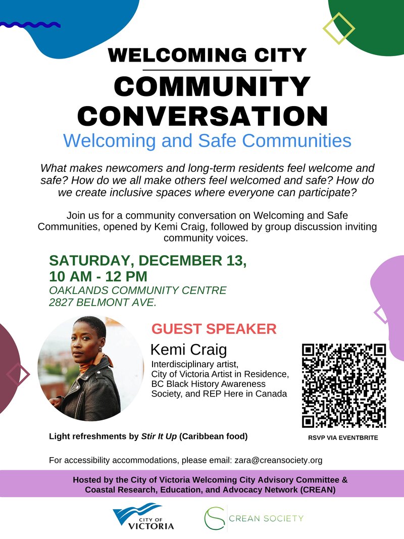 Welcoming City Community Conversation: Welcoming & Safe Communities - May 6th @ Oaklands Community Association