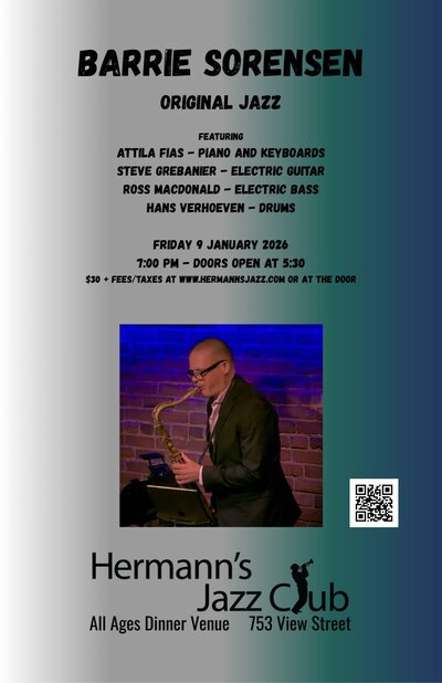 Barrie Sorensen Quintet - May 7th @ Hermann's Jazz Club