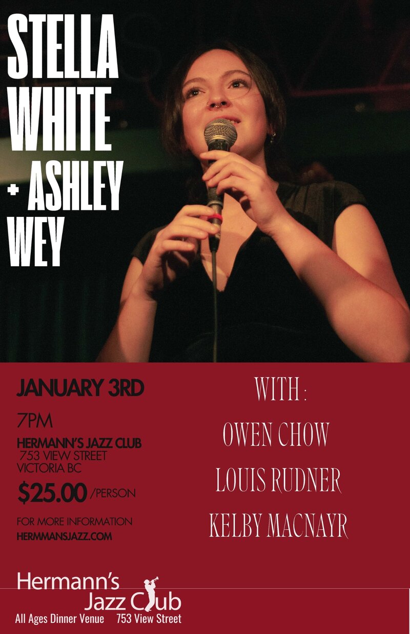 Stella White & Ashley Wey | A swinging night of vocal jazz! - May 7th @ Hermann's Jazz Club