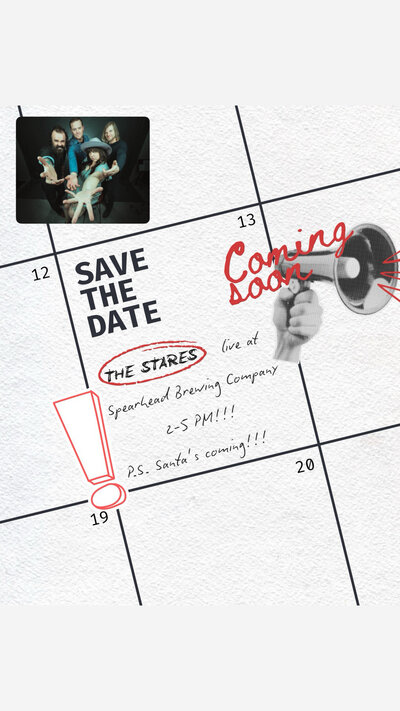 The Stares&rsquo; &ldquo;We&rsquo;re Back&rdquo; Show at Spearhead!! - May 6th @ Spearhead Brewery