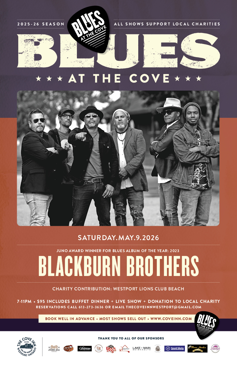 Blues at The Cove: Blackburn Brothers @ The Cove Inn May 9 2026 - May 2nd @ The Cove Inn