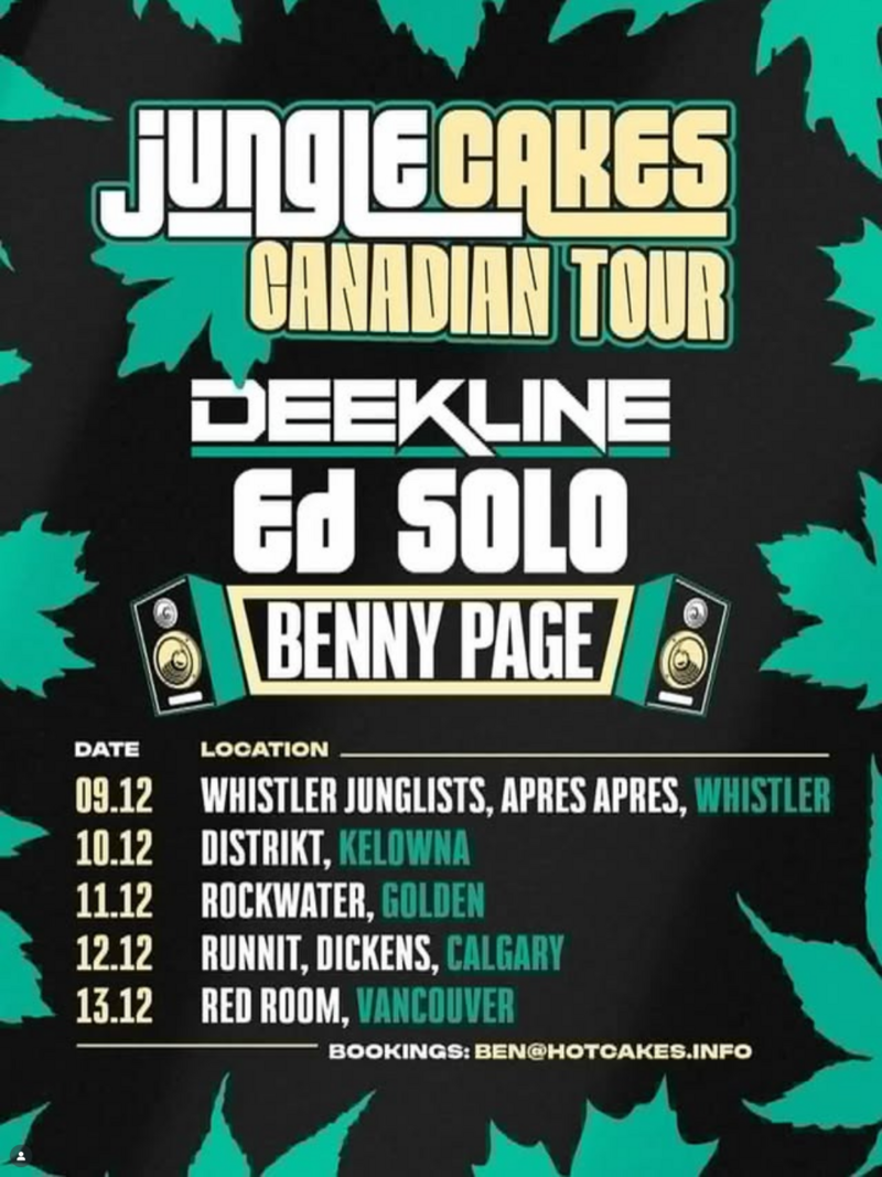 Jungle Cakes Canadian Tour - May 6th @ Rockwater Grill & Bar