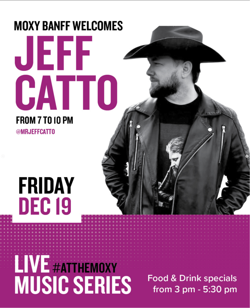 #LiveAtTheMoxy presents: Jeff Catto - May 25th @ Moxy Hotel