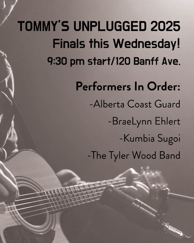 Tommy's Unplugged Finals - May 12th @ Tommy's Neighbourhood Pub