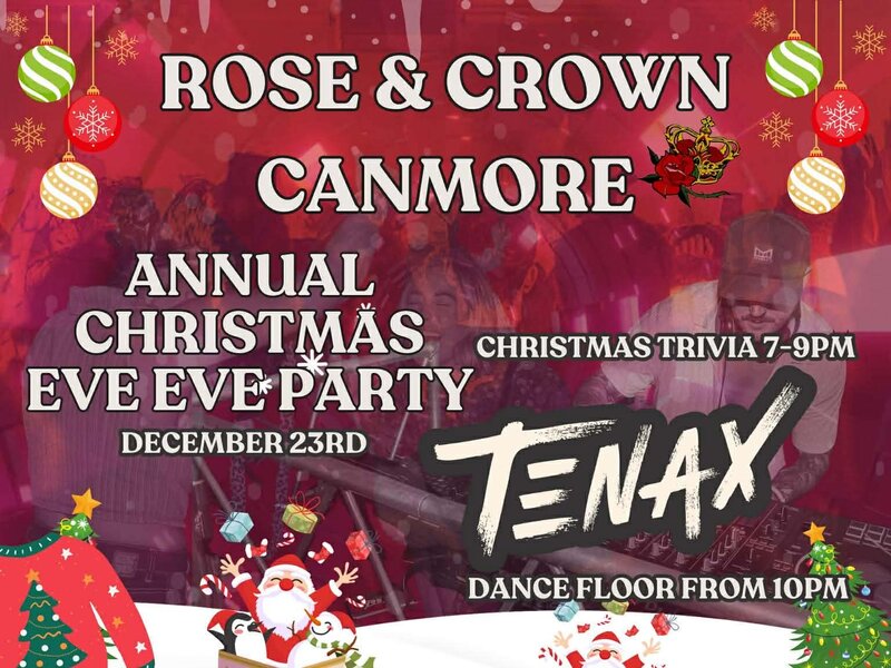 XMAS EVE EVE DJ and Trivia Night! 🪩 - Jun 13th @ Canmore Rose and Crown