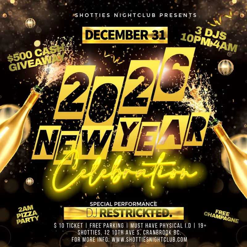 NYE '26 // CALGARY’S HOTTEST DJ RESTRICKTED @ Shotties Nightclub - Dec 31, 2025