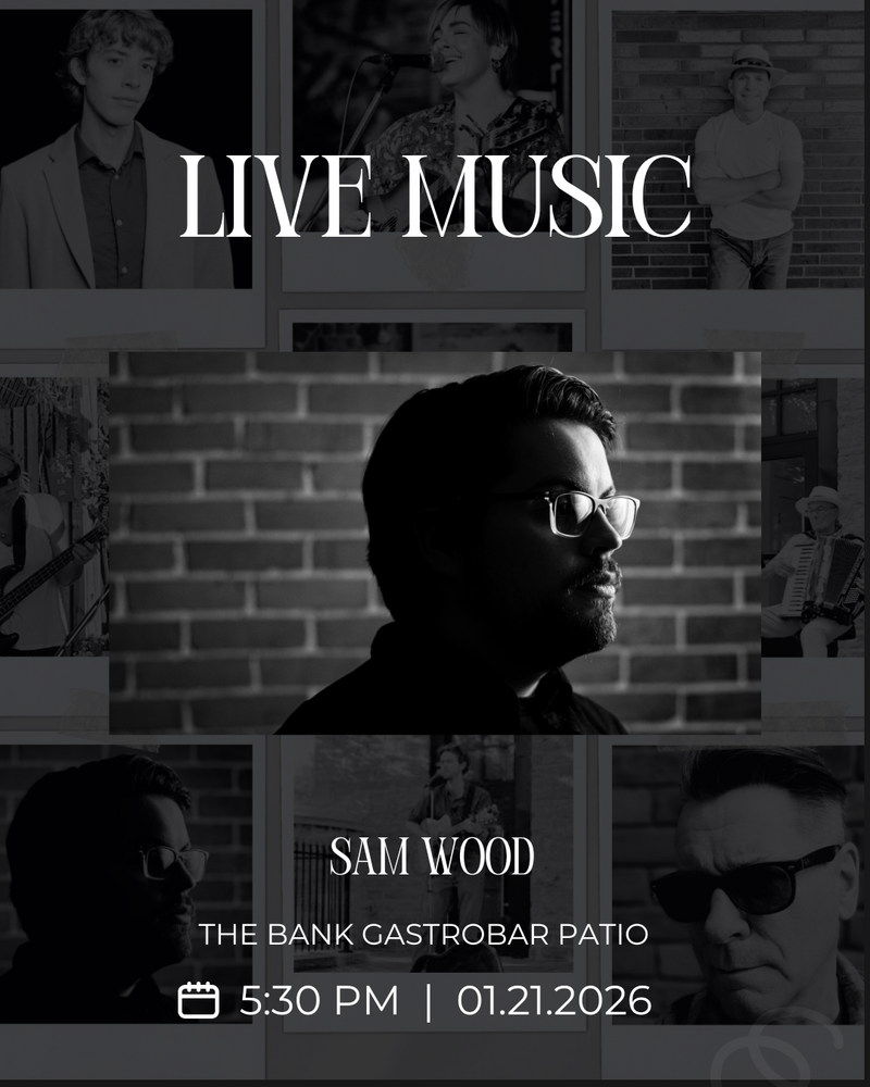 Sam Wood @ The Bank Gastrobar Jan 21 2026 - May 6th @ The Bank Gastrobar