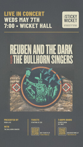 Reuben And The Dark With Special Guests The Bullhorn Singers - Jul 15th @ Studio 919
