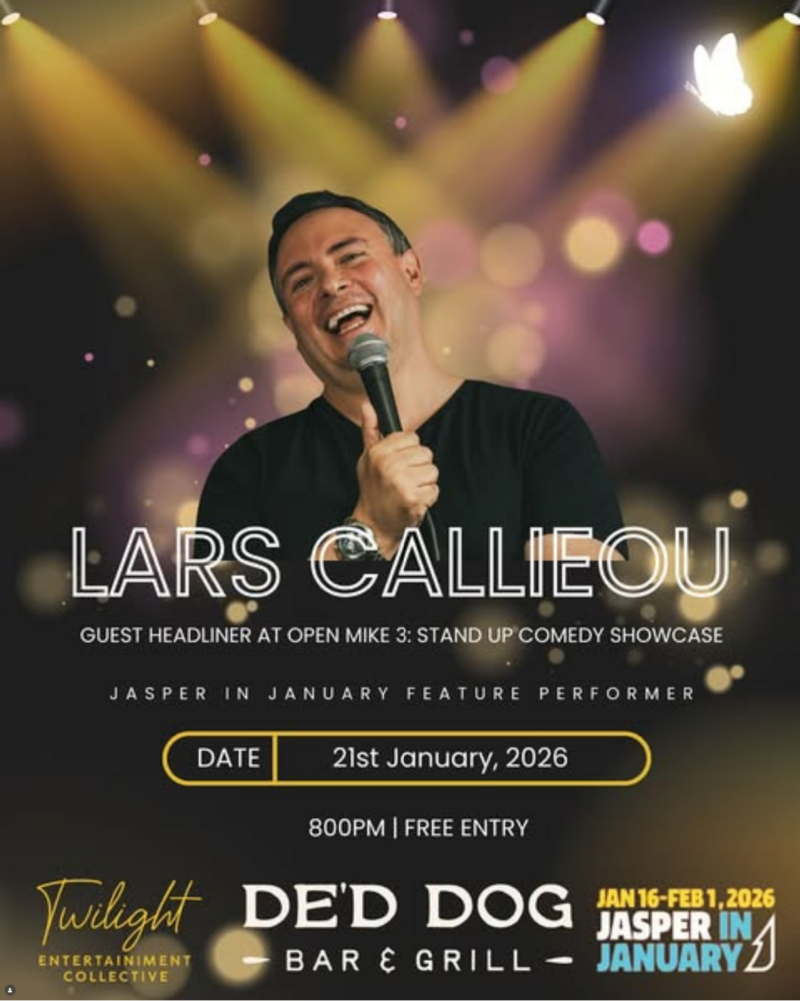 Open Mike 3 w/ special headliner Lars Callieou - May 16th @ De'd Dog Bar & Grill