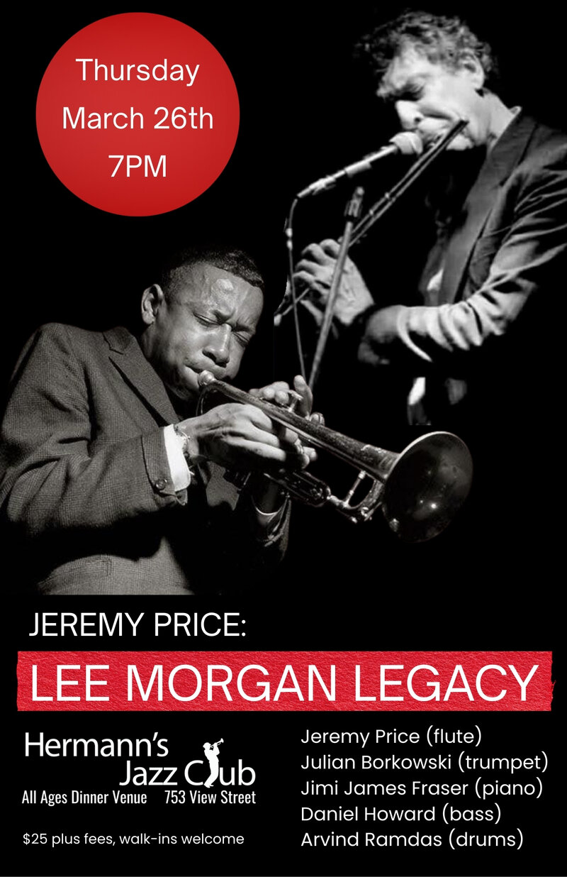 Jeremy Price: Lee Morgan Legacy - Jun 3rd @ Hermann's Jazz Club