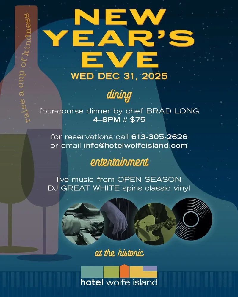 New Year's Eve Celebration with DJ Great White - Jun 8th @ Hotel Wolfe Island