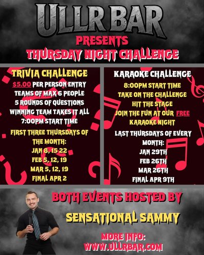Thursday Night Trivia Challenge! - May 14th @ Ullr Bar