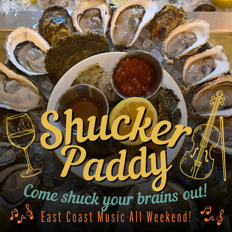 Shucker Paddy + East Coast Music! - May 6th @ Hotel Wolfe Island