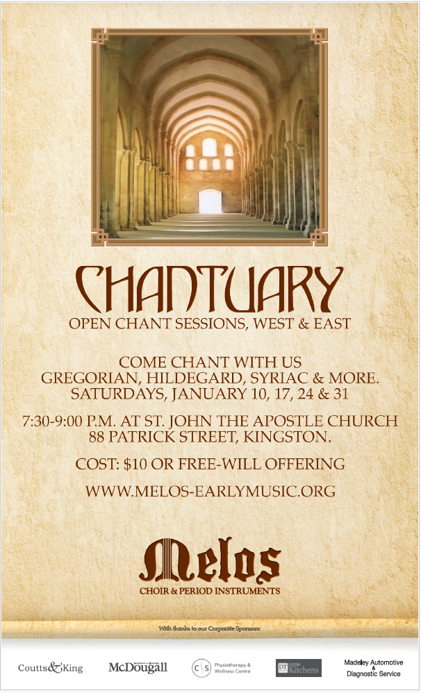 Melos' Chantuary - May 5th @ St. John the Apostle Catholic Church