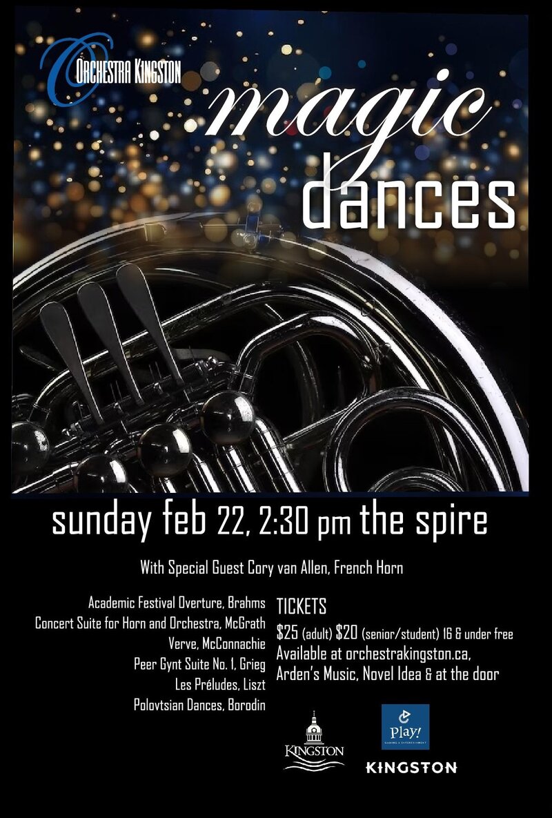 Orchestra Kingston presents: Magic Dances - May 1st @ The Spire