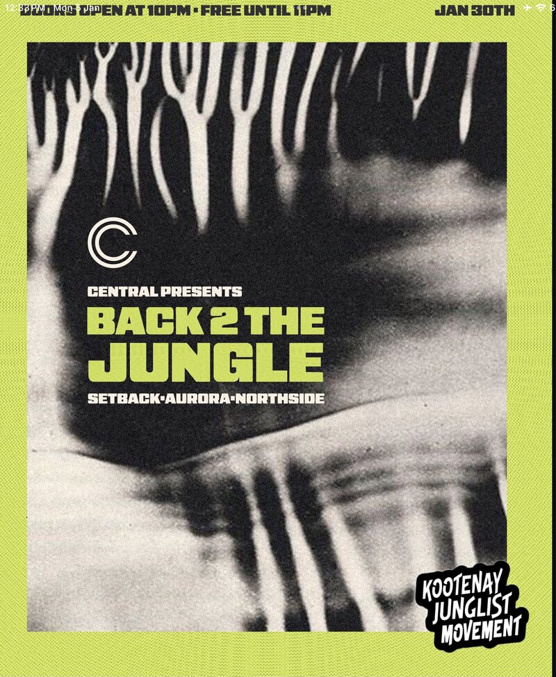 Back 2 the Jungle - May 30th @ The Central - Nightclub & Bar