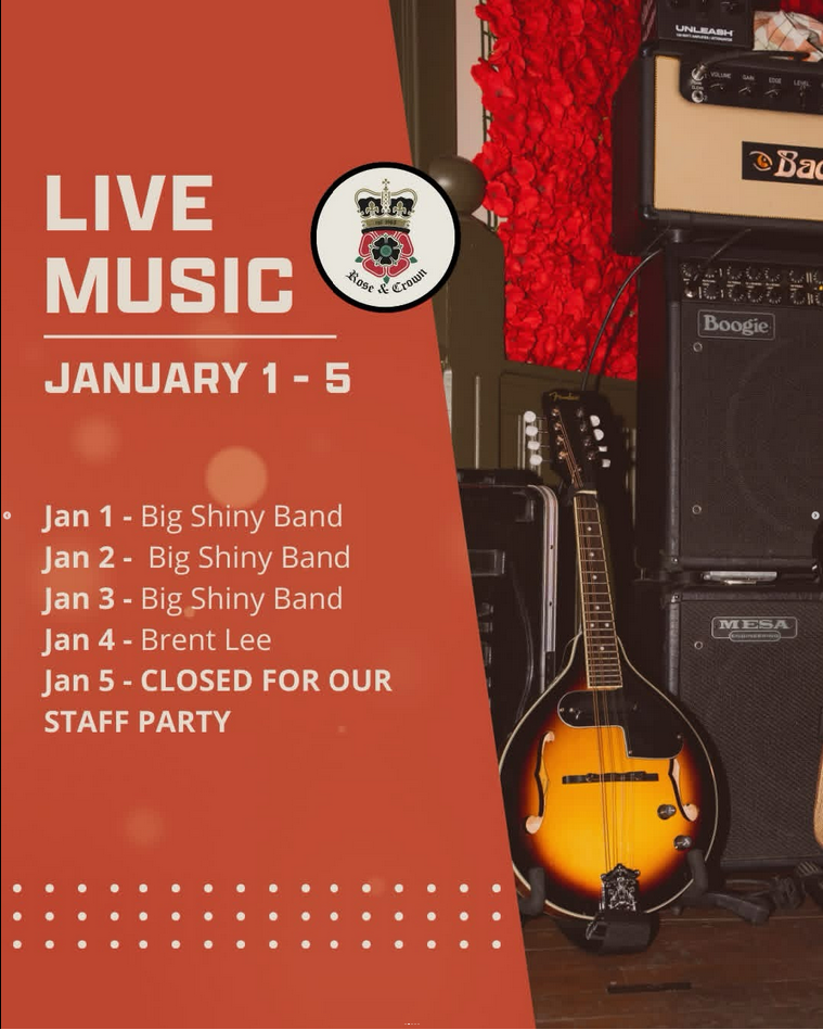 Big Shiny Band LIVE at The Rose! - May 25th @ The Rose and Crown (Banff)