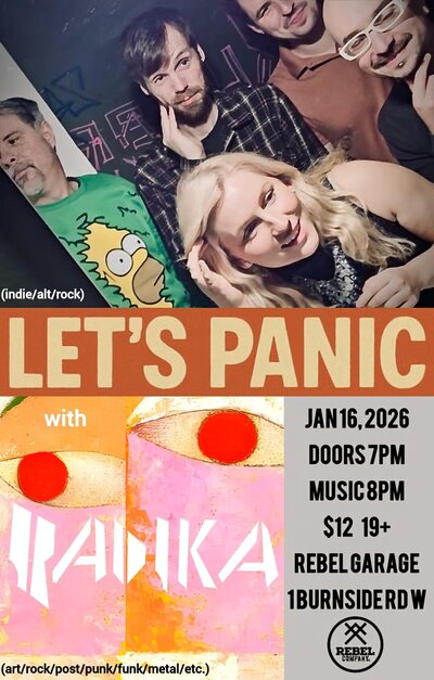 Radika & Let's Panic @ The Rebel Garage - May 8th @ Rebel Garage