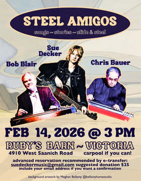 Steel Amigos: Sue Decker, Bob Blair, and Chris Bauer - Jul 14th @ Ruby's Barn