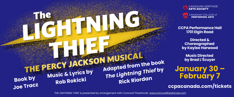The Lightning Thief: The Percy Jackson Musical - May 8th @ Canadian College Of Performing Arts