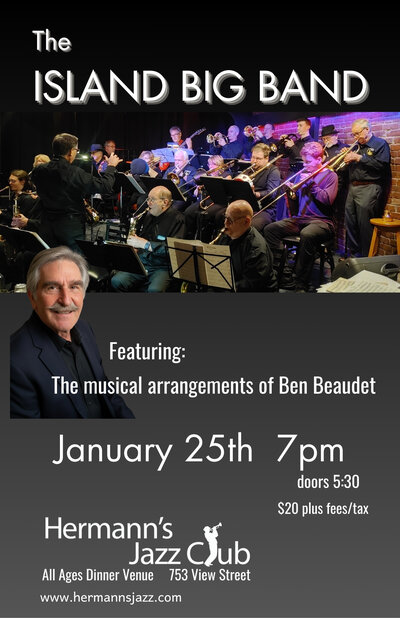 The Island Big Band - May 7th @ Hermann's Jazz Club