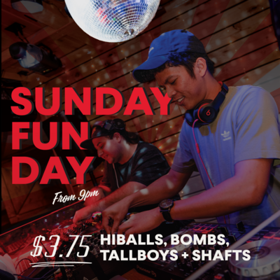 SUNDAY FUNDAY w/ DJs LT & Raven - May 8th @ High Rollers