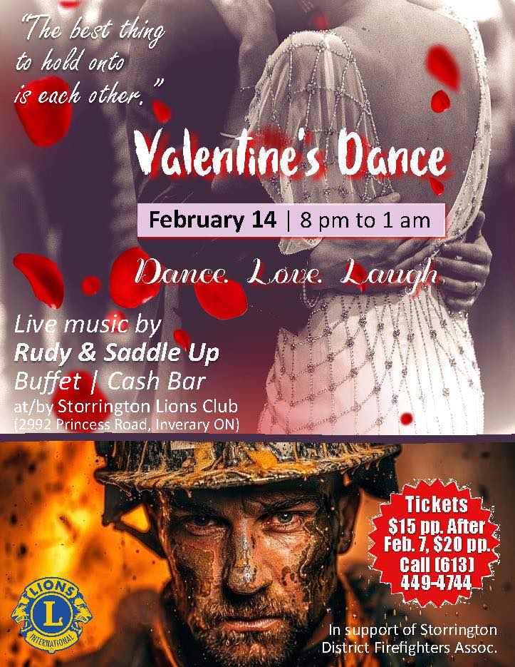 Valentine's Dance: Rudy and Saddle Up @ Storrington lion's club hall - Feb 14, 2026