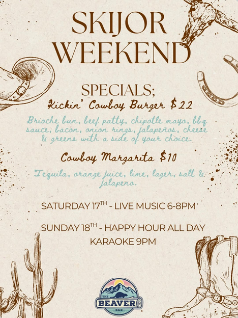 Skijor Weekend at The Beaver with Liam Daisley - May 16th @ Beaver Bar