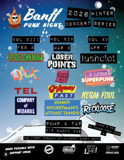 Banff Punk Night: Volume XIV - May 13th @ Pump and Tap