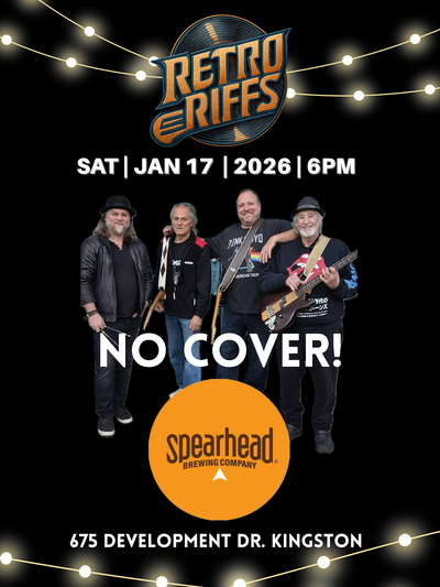 Retroriffs @ Spearhead Brewery Jan 17 2026 - May 6th @ Spearhead Brewery