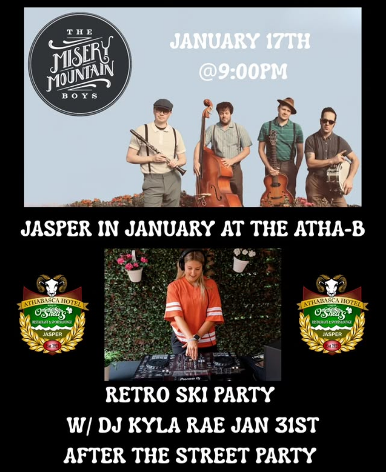 Jasper in January: The Misery Mountain Boys - May 6th @ Athabasca Hotel