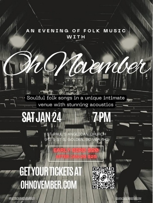 An Evening of Folk Music with Oh November @ St. Paul's Anglican Church - Jan 24, 2026