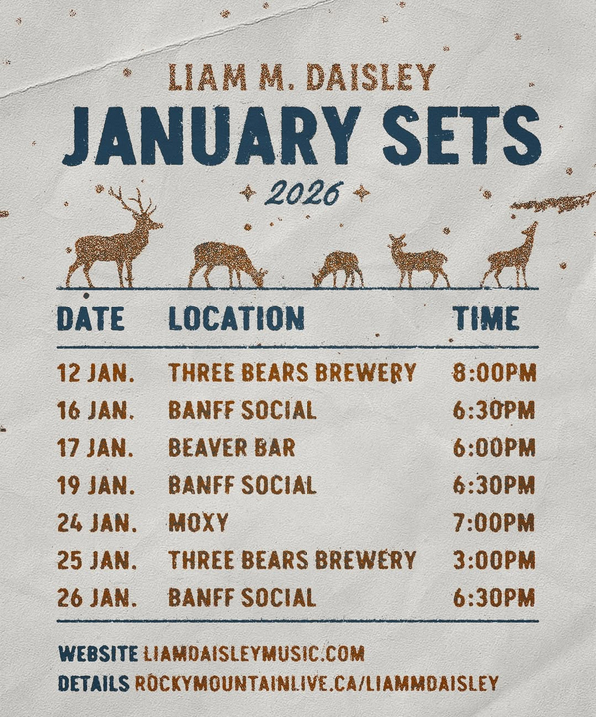 Live Music with Liam Daisley @ Three Bears Brewery - Jan 12, 2026