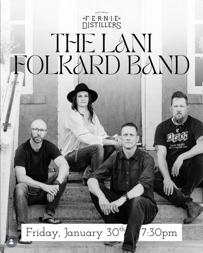 Friday Night with The Lani Folklord Band - Apr 30th @ Fernie Distillers