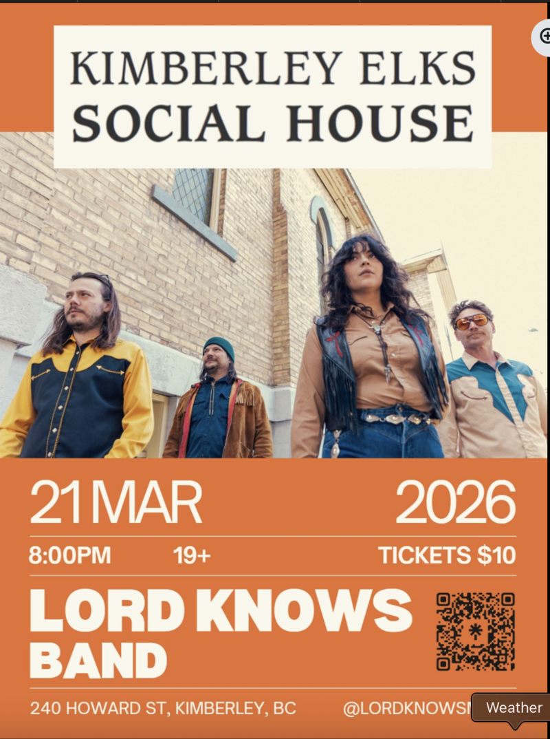 Lord Knows band @ Elk Social House - May 1st @ Kimberley Elks Social House