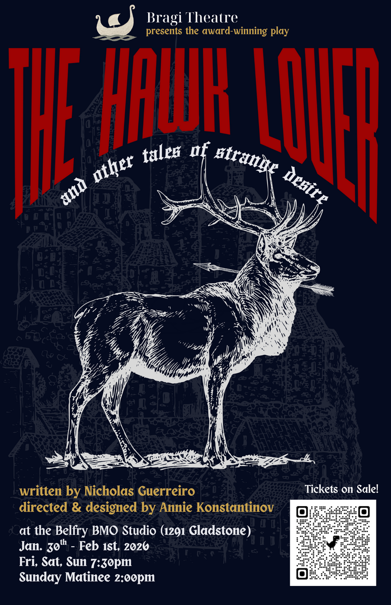 The Hawk Lover - May 6th @ Belfry Theatre, Studio A