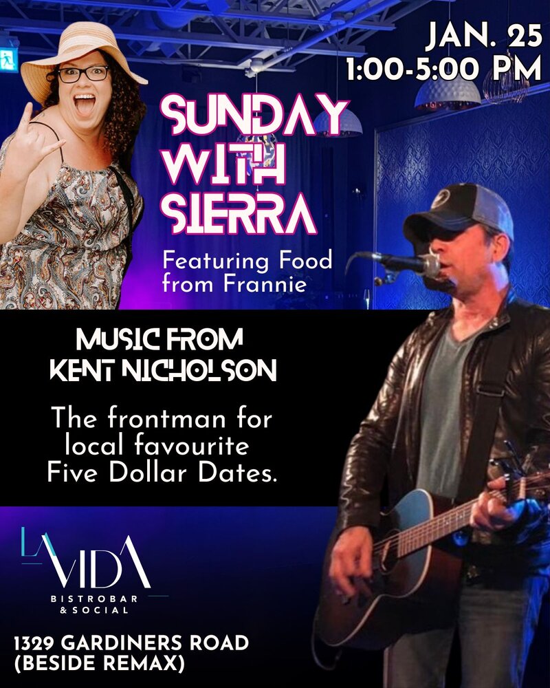Sunday with Sierra: Kent Nicholson @ La Vida Bistrobar and Social Jan 25 2026 - May 6th @ La Vida Bistrobar and Social
