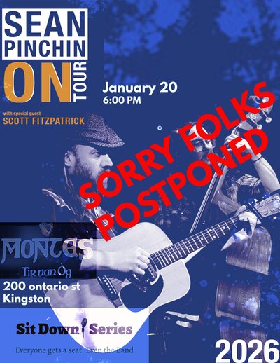 Sit Down Series: Sean Pinchin, Scott Fitzpatrick @ Monte's Jan 20 2026 - May 4th @ Monte's