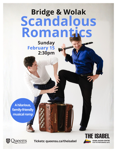 Scandalous Romantics: Michael Bridge, Kornel Wolak @ Isabel Bader Centre for the Performing Arts Feb 15 2026 - May 1st @ Isabel Bader Centre for the Performing Arts